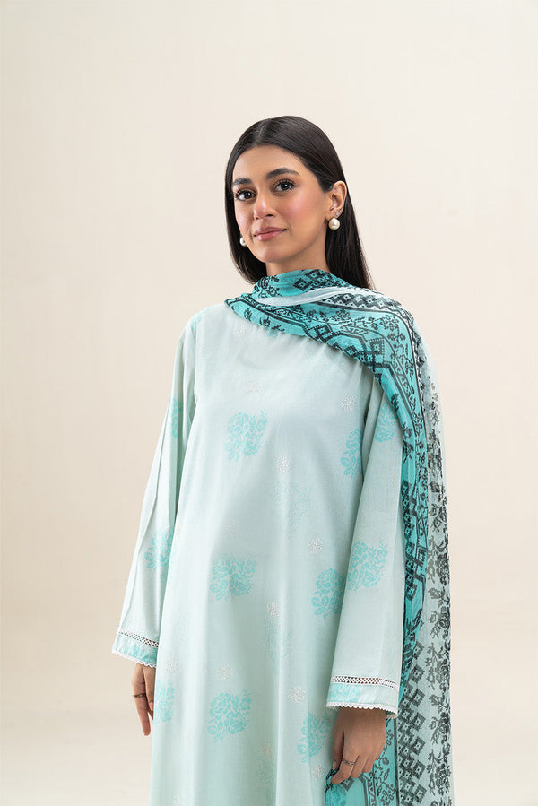 2 PIECE EMBROIDERED LAWN SUIT-ARCTIC MUSE (UNSTITCHED)