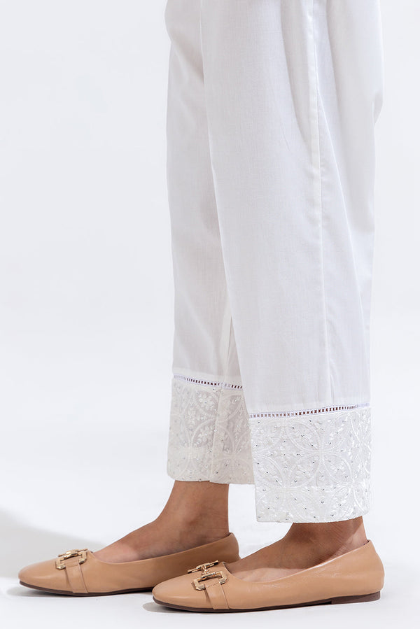 EMBROIDERED STRAIGHT PANTS