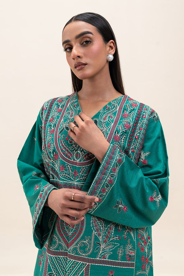 2 PIECE EMBROIDERED KHADDAR SUIT (PRET)