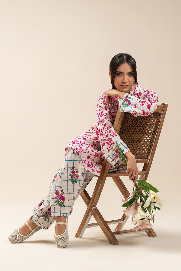 2 PIECE PRINTED KHADDAR SUIT (PRET)