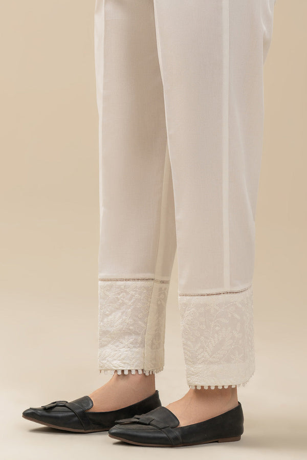 EMBROIDERED STRAIGHT PANTS