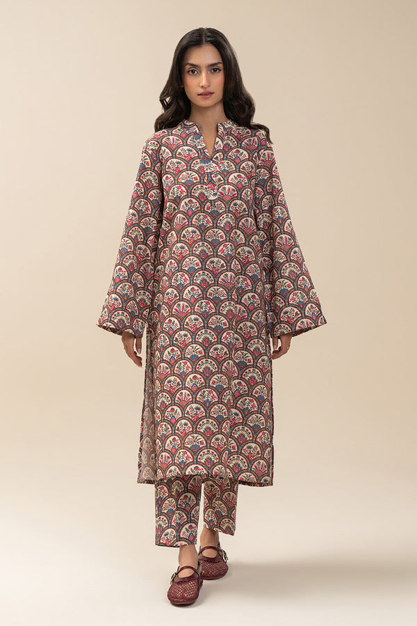 2 PIECE PRINTED KHADDAR SUIT (PRET)