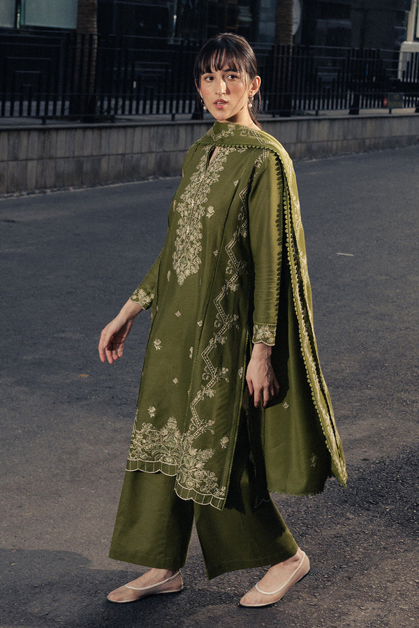 3 PIECE EMBROIDERED KHADDAR SUIT-VENOM FERN (UNSTITCHED)