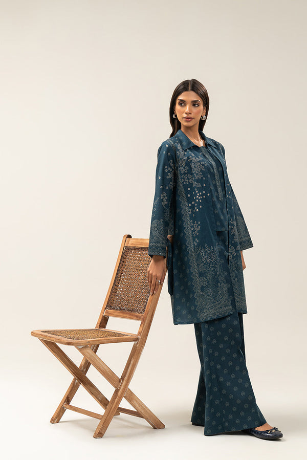 2 PIECE PRINTED LINEN SUIT-FIRST LIGHT (UNSTITCHED)