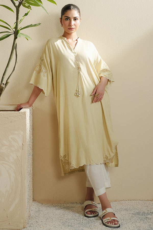 TROPICAL MUSE DYED LAWN SHIRT