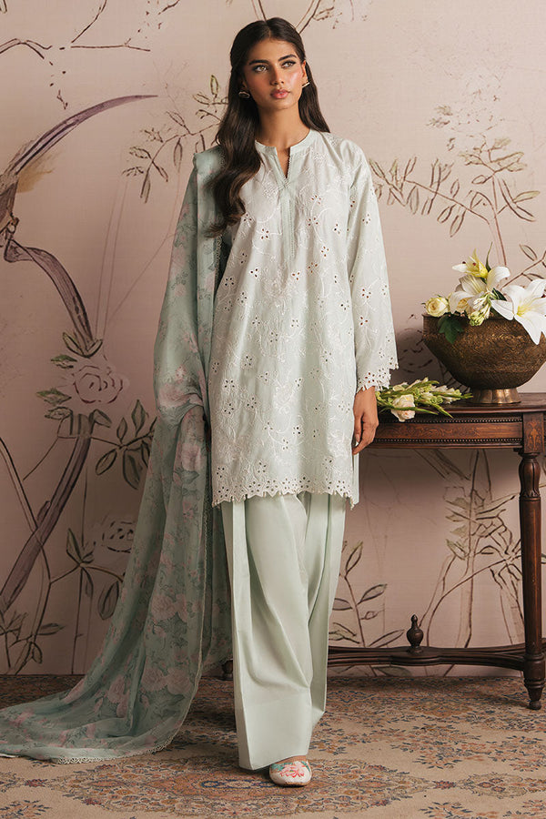 FLORAL GARLAND-3PC (SHIRT, TROUSER & DUPATTA)