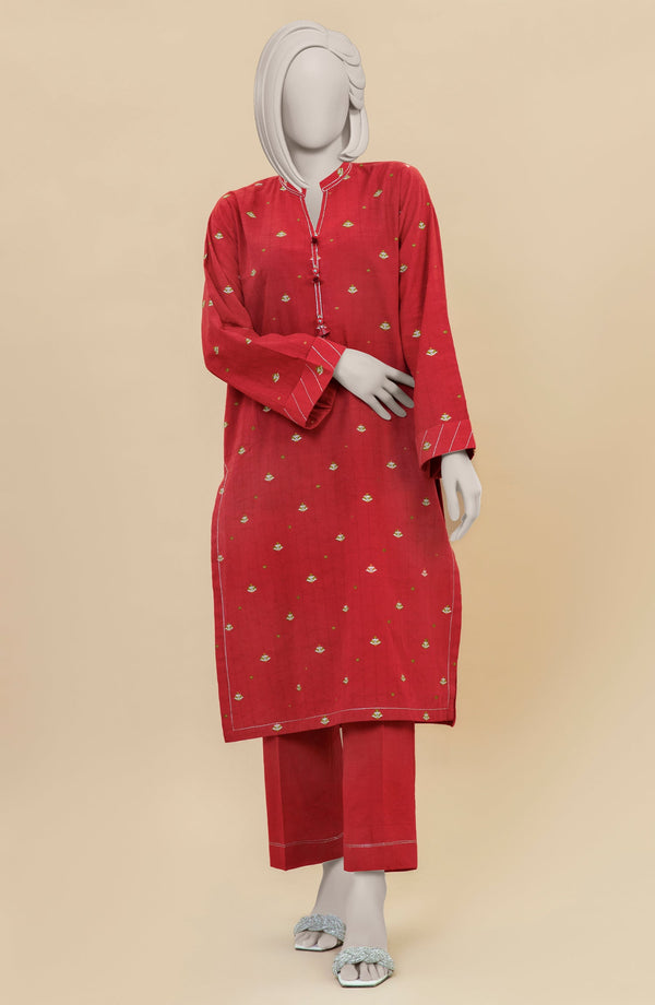 ZARI JACQUARD STITCHED 2 PIECE