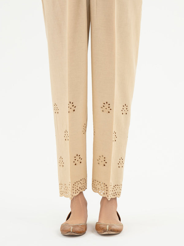 Embroidered Khaddar Trouser (Pret)