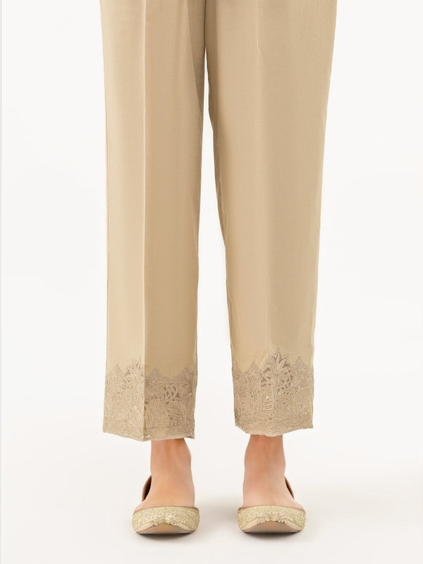 Cambric Trouser-Embroidered (Pret)
