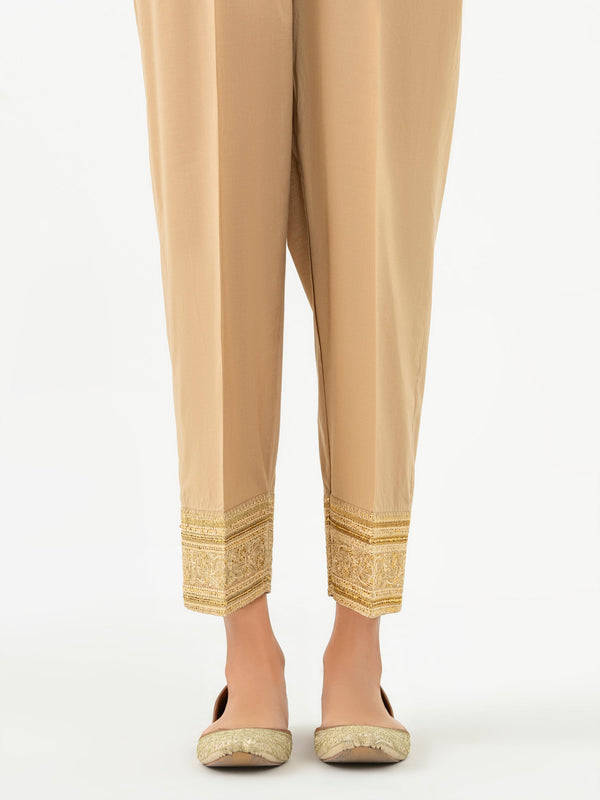 Cambric Trouser-Embroidered (Pret)