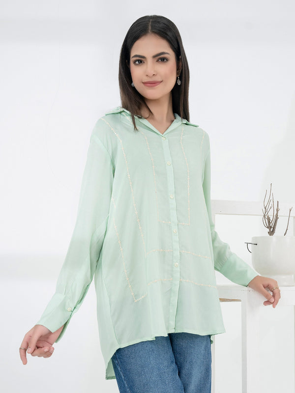 Embroidered Cotton Top