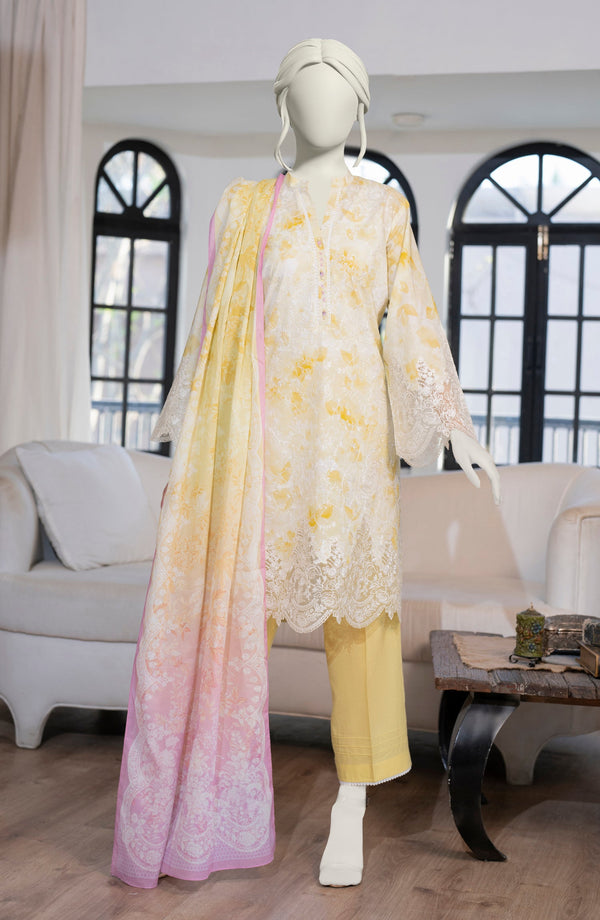 FESTIVE'25 EMBROIDERED LAWN 3PCS STITCHED