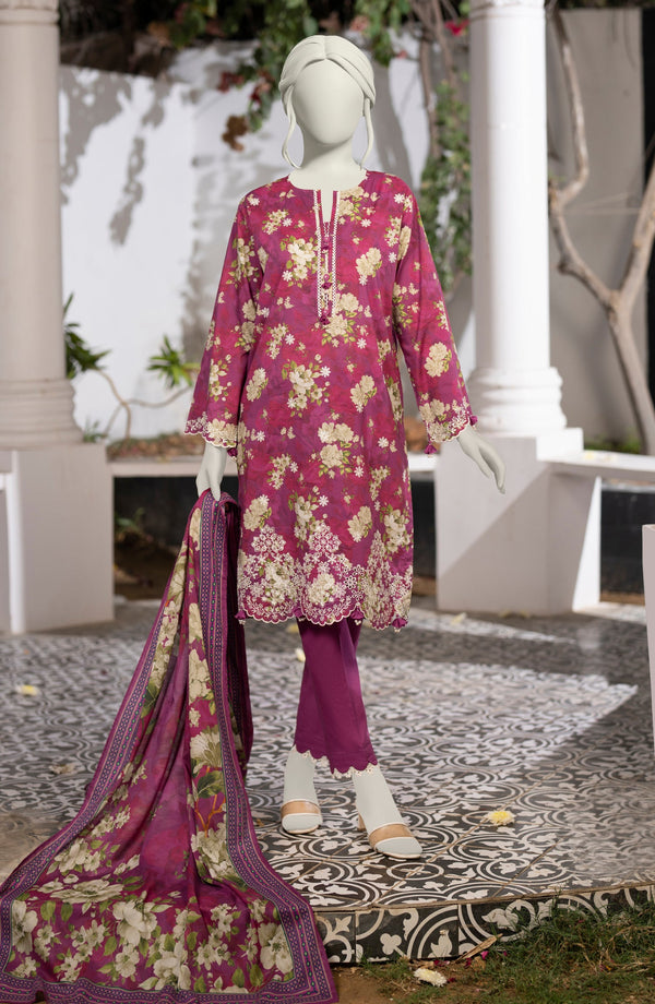EMBROIDERED LAWN 3PCS UNSTITCHED
