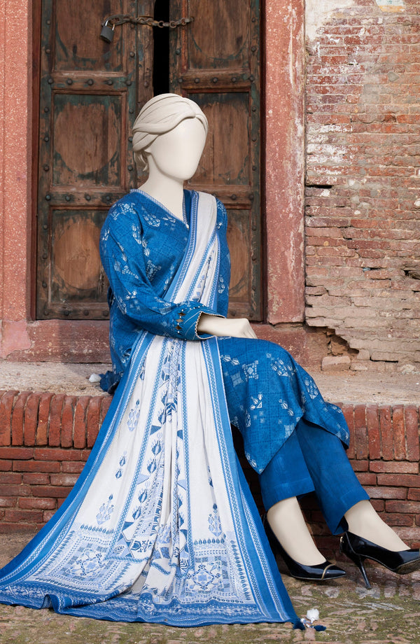 PRINTED TWILL VISCOSE 3PCS UNSTITCHED