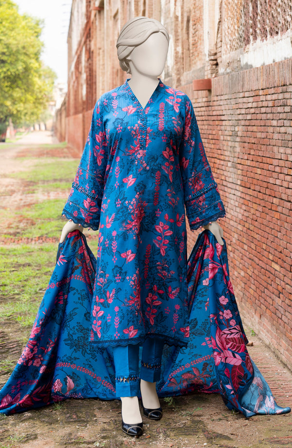 PRINTED TEXTURED VISCOSE 3PCS UNSTITCHED