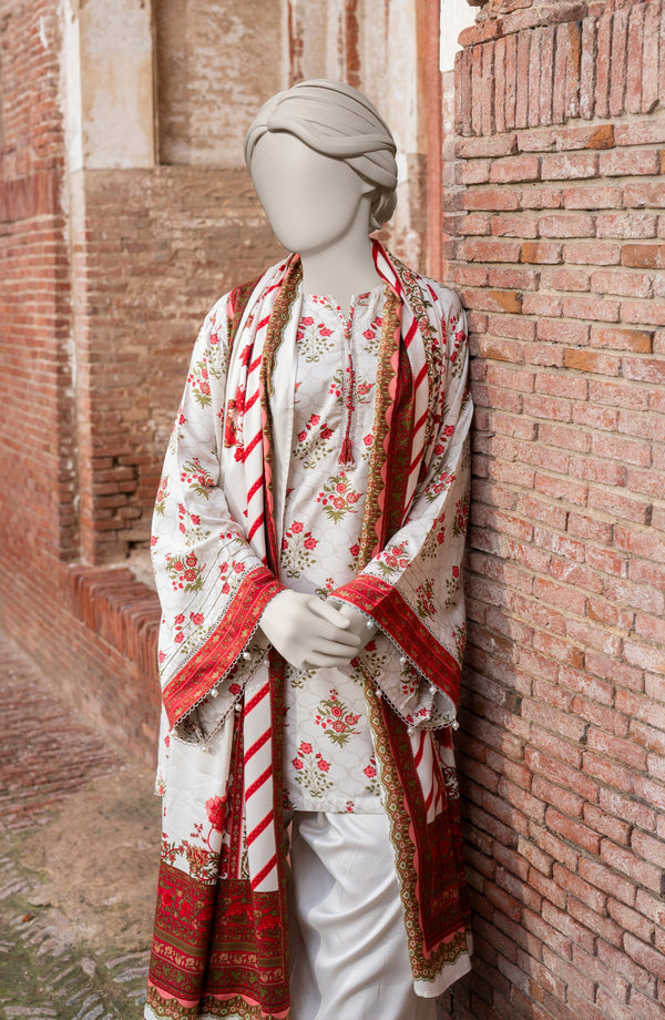 PRINTED TWILL VISCOSE 3PCS UNSTITCHED