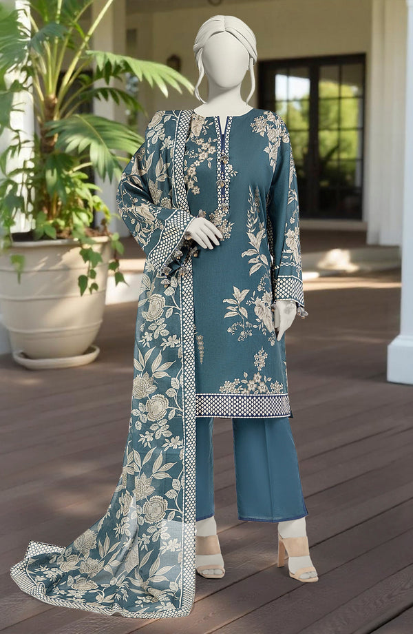 SUMMER'25 PRINTED LAWN 3PCS UNSTITCHED