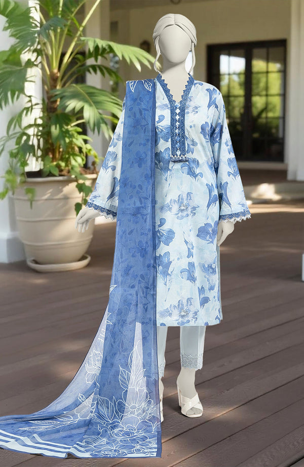 SUMMER'25 PRINTED LAWN 3PCS UNSTITCHED