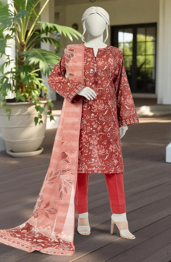 SUMMER'25 PRINTED LAWN 3PCS UNSTITCHED