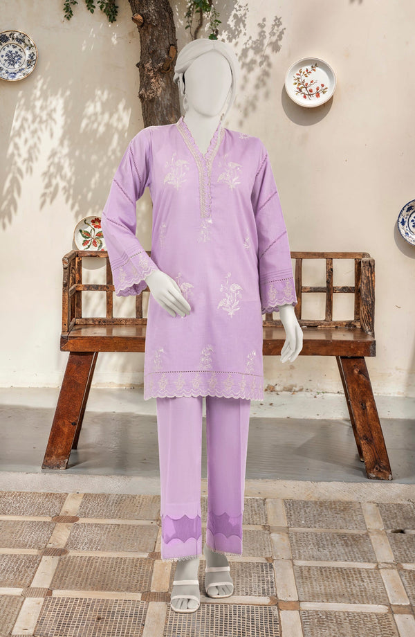 EMBROIDERED CAMBRIC 2 PCS UNSTITCHED