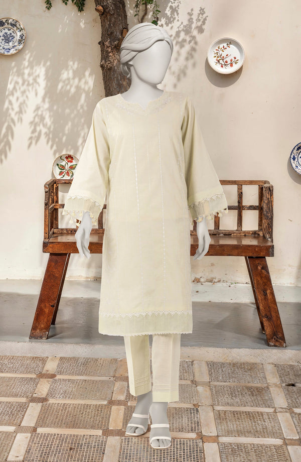 EMBROIDERED CAMBRIC 2 PCS UNSTITCHED