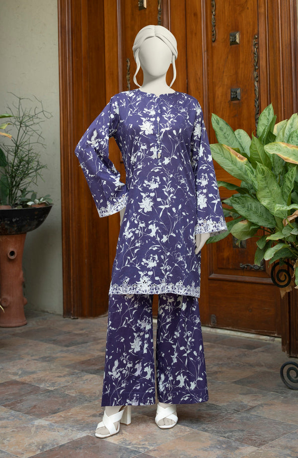 FESTIVE'25 EMBROIDERED PRINTED LAWN 2PCS STITCHED