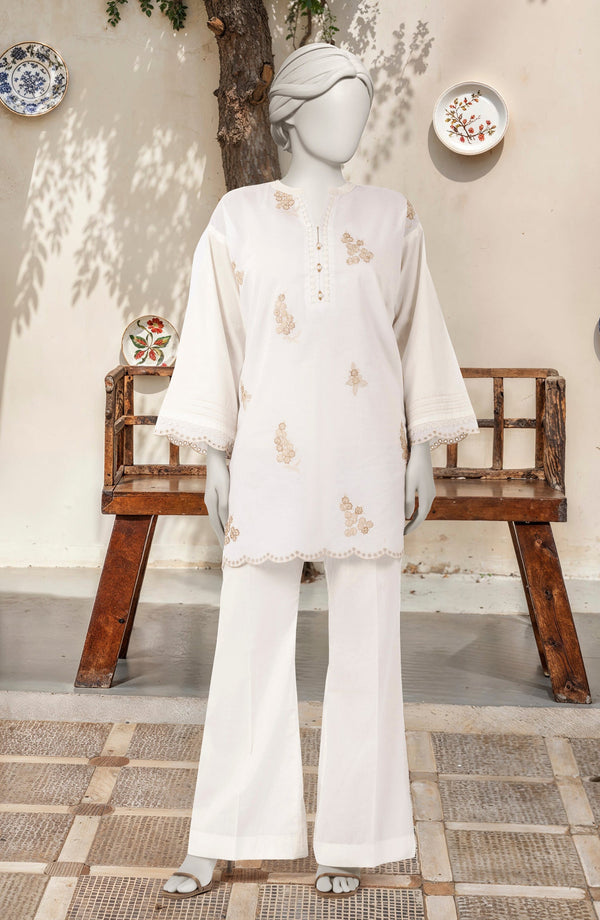 EMBROIDERED CAMBRIC 2 PCS UNSTITCHED