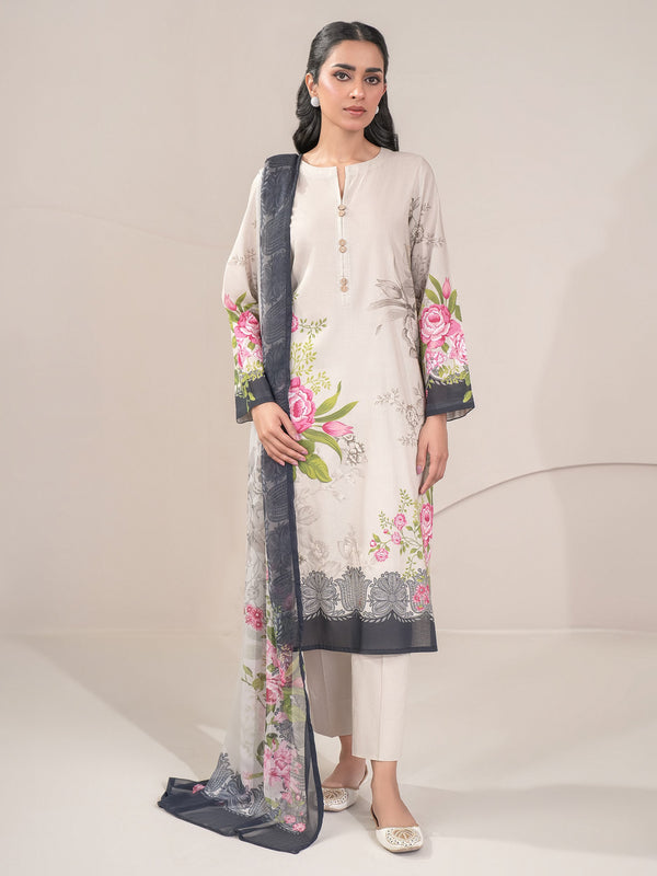 3 Piece Lawn Suit-Printed (Unstitched)