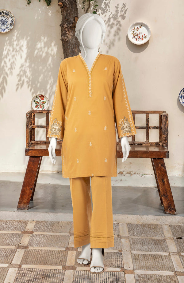 EMBROIDERED CAMBRIC 2 PCS UNSTITCHED