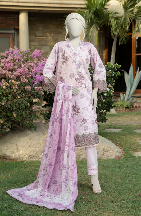 FESTIVE'25 EMBROIDERED LAWN 3PCS STITCHED