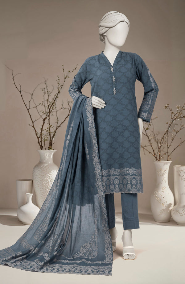 JACQUARD 3PC UNSTITCHED