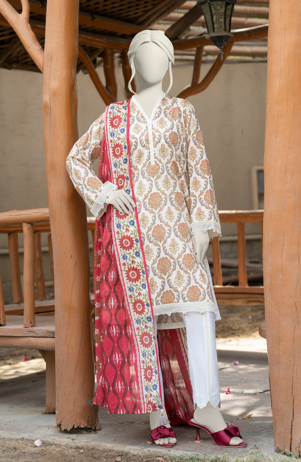 SUMMER'25 PRINTED LAWN 3PCS UNSTITCHED