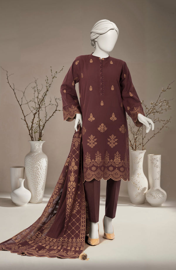 JACQUARD 3PC UNSTITCHED