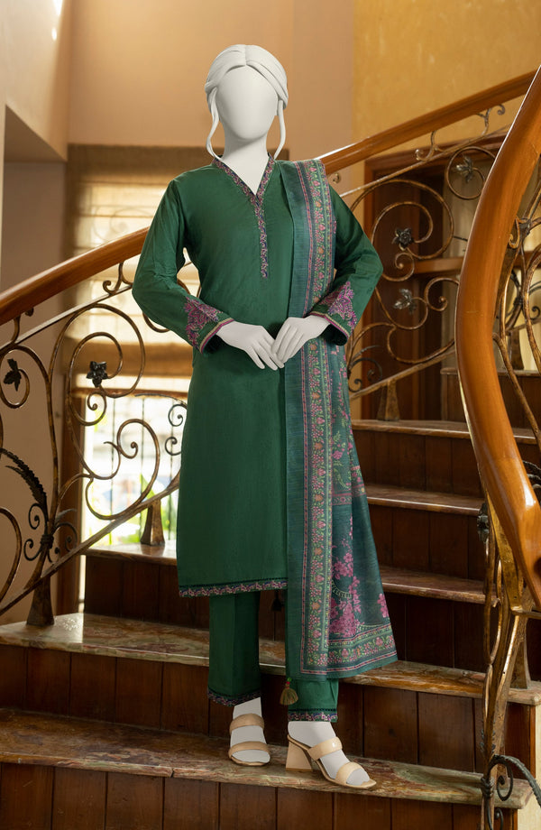 FESTIVE'25 EMBROIDERED JACQUARD 3PCS STITCHED
