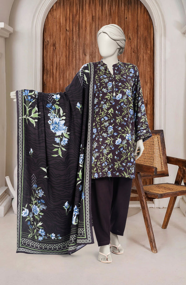 PRINTED TWILL VISCOSE 3PCS UNSTITCHED