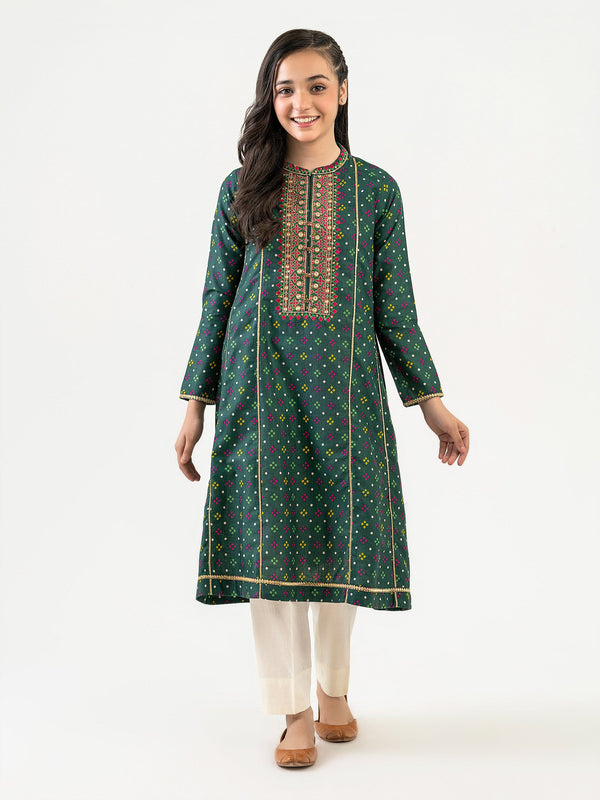 Khaddar Shirt-Embroidered (Pret)