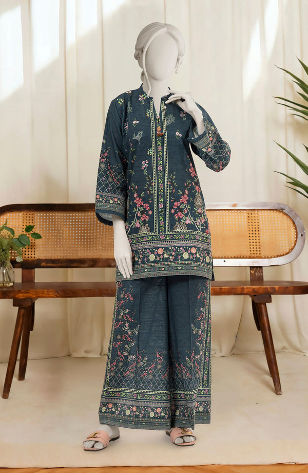 PRINTED KHADDAR STITCHED 2 PIECE