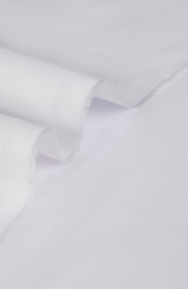 MTJ WHITE 100% COTTON UNSTITCHED