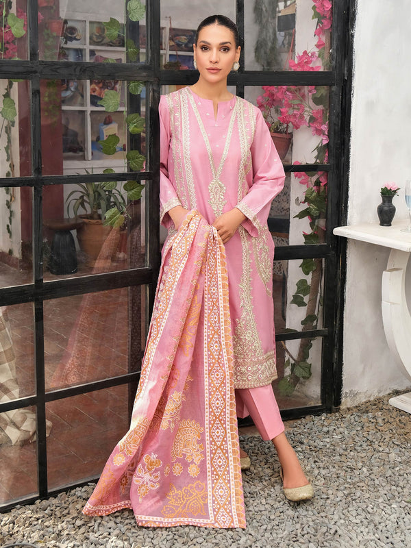 3 Piece Lawn Suit-Embroidered (Unstitched)