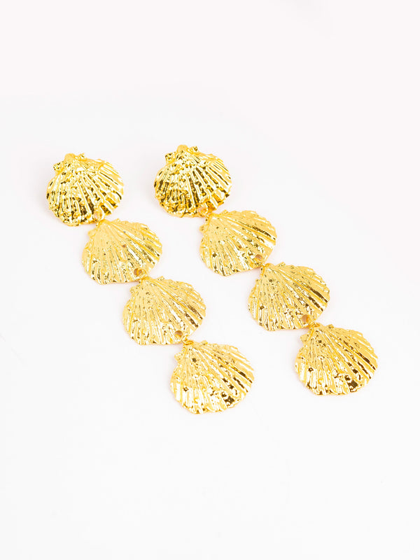 Textured Shell Earings