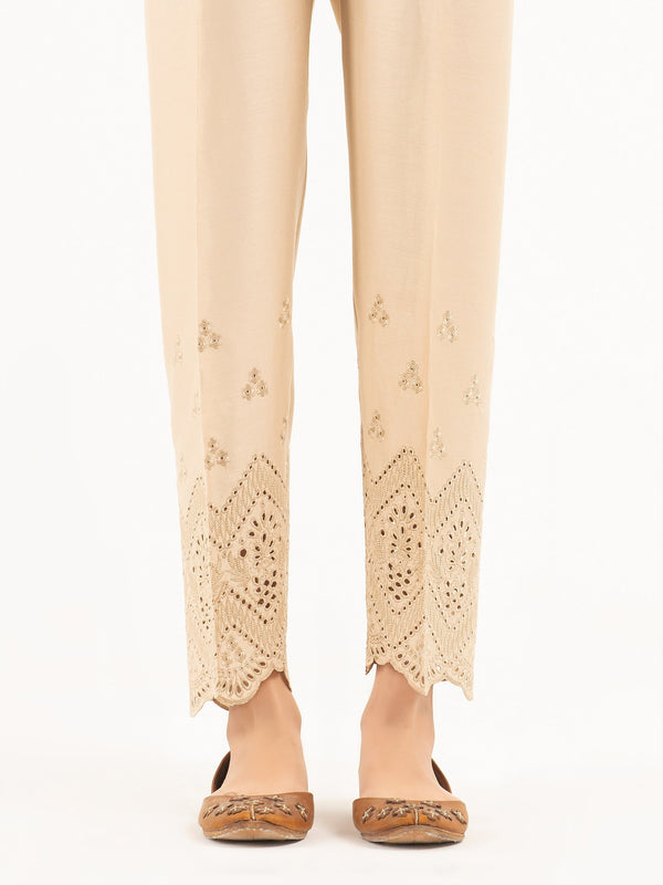 Embroidered Satin Trousers(Pret)