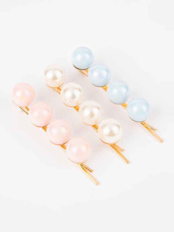Pearl Embellished Hair Pins