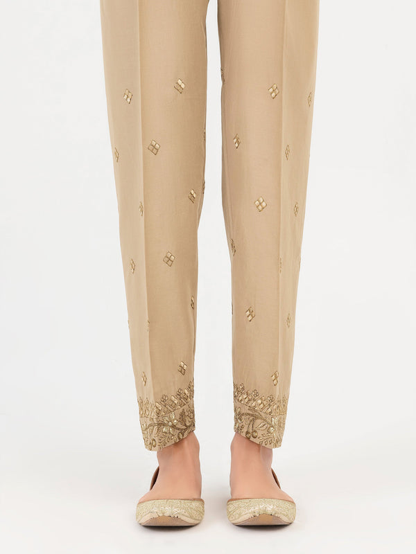 Cambric Trouser-Embroidered (Pret)