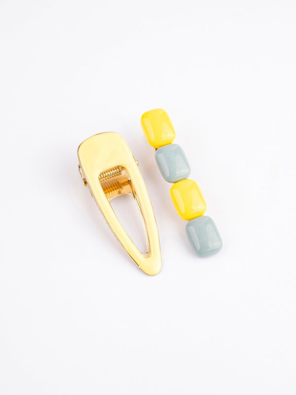 Geometric Hair Clip Set