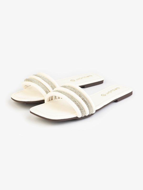 Diamantes Embellished Flats
