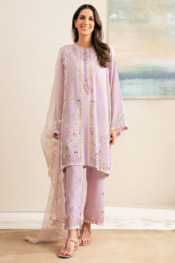 LAVENDER DUSK-3PC (SHIRT, TROUSER & DUPATTA)
