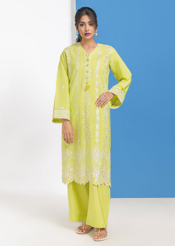 P-Green-Cotton Silk-2 Piece (WPS25SE2043)