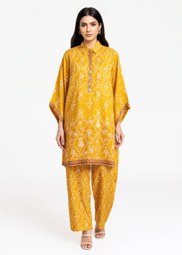 Mustard-Viscose-2 Piece (WPSTPBW25B11D11)