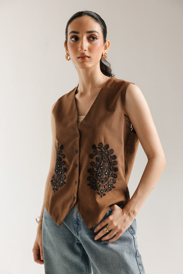 EMBROIDERED WAISTCOAT (E0552/101/217)