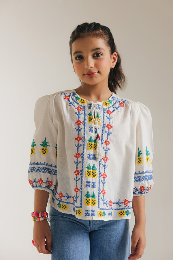 EMBROIDERED TOP (E1485/401/001)
